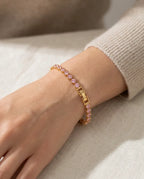 Rose Quartz Tennis Bracelet