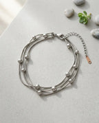 Intertwined Triple Link Bracelet