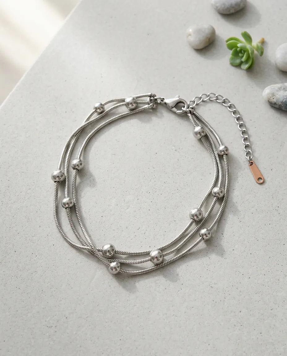 Intertwined Triple Link Bracelet
