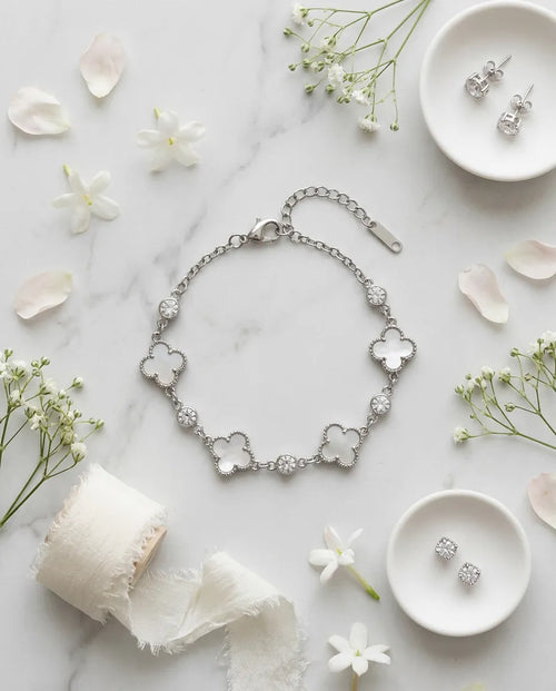 Amour Mother-of-Pearl Quad Clover Bracelet