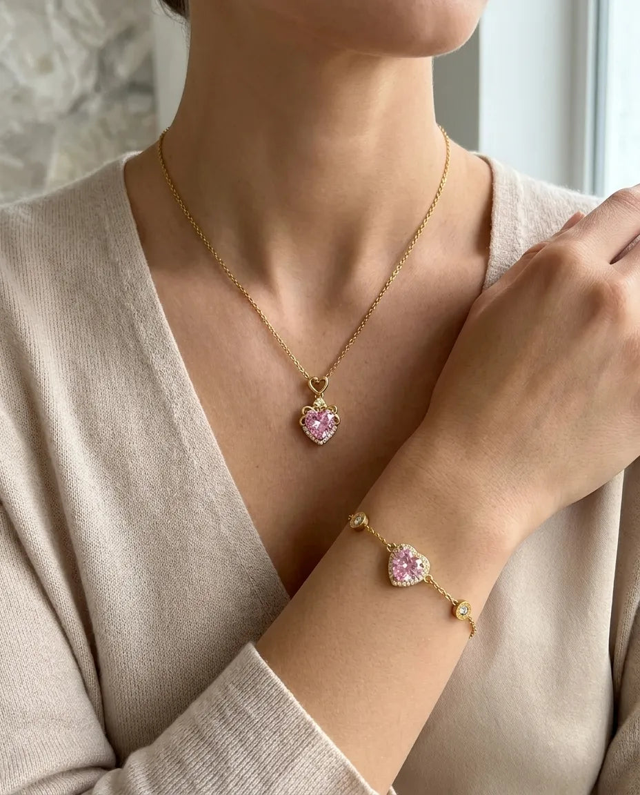 Amour Crystal Heart Pendant