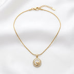 Polaris Mother-of-Pearl Coin Pendant