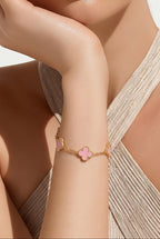 Blossom Pink Clover Bracelet
