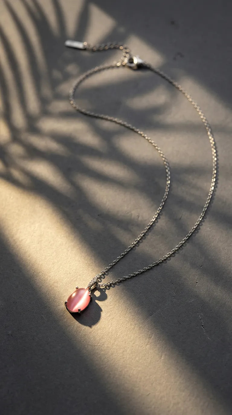 Opal Oval Shimmering Necklace