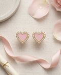 Amore Pastel Heart Studs