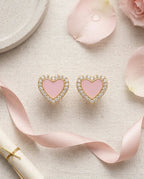 Amore Pastel Heart Studs