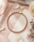 Rose Quartz Tennis Bracelet