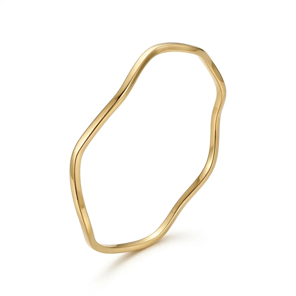 Minimalist Wave Bangle