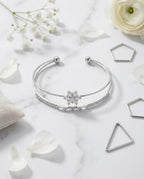 Seraphina Dual Solitaire Bangle
