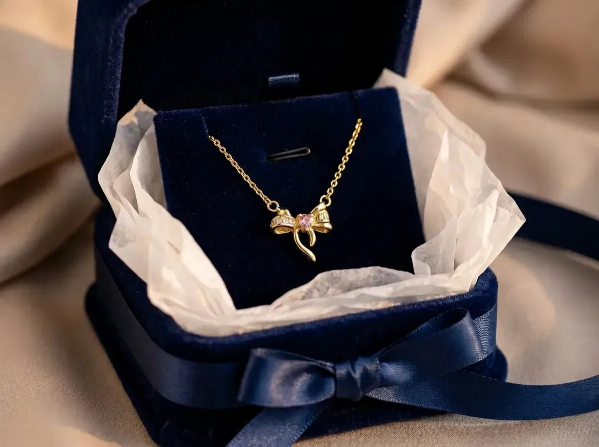 Delicate Bow Silhouette Chain