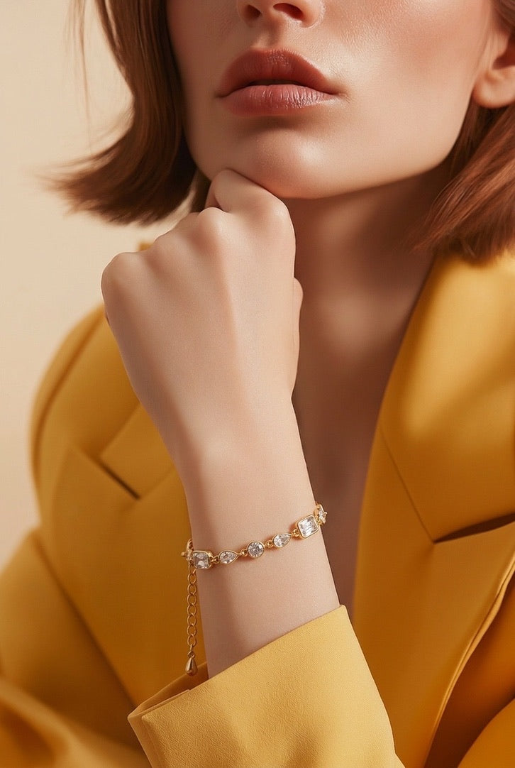 Aria Multi-Shape Crystal Bracelet