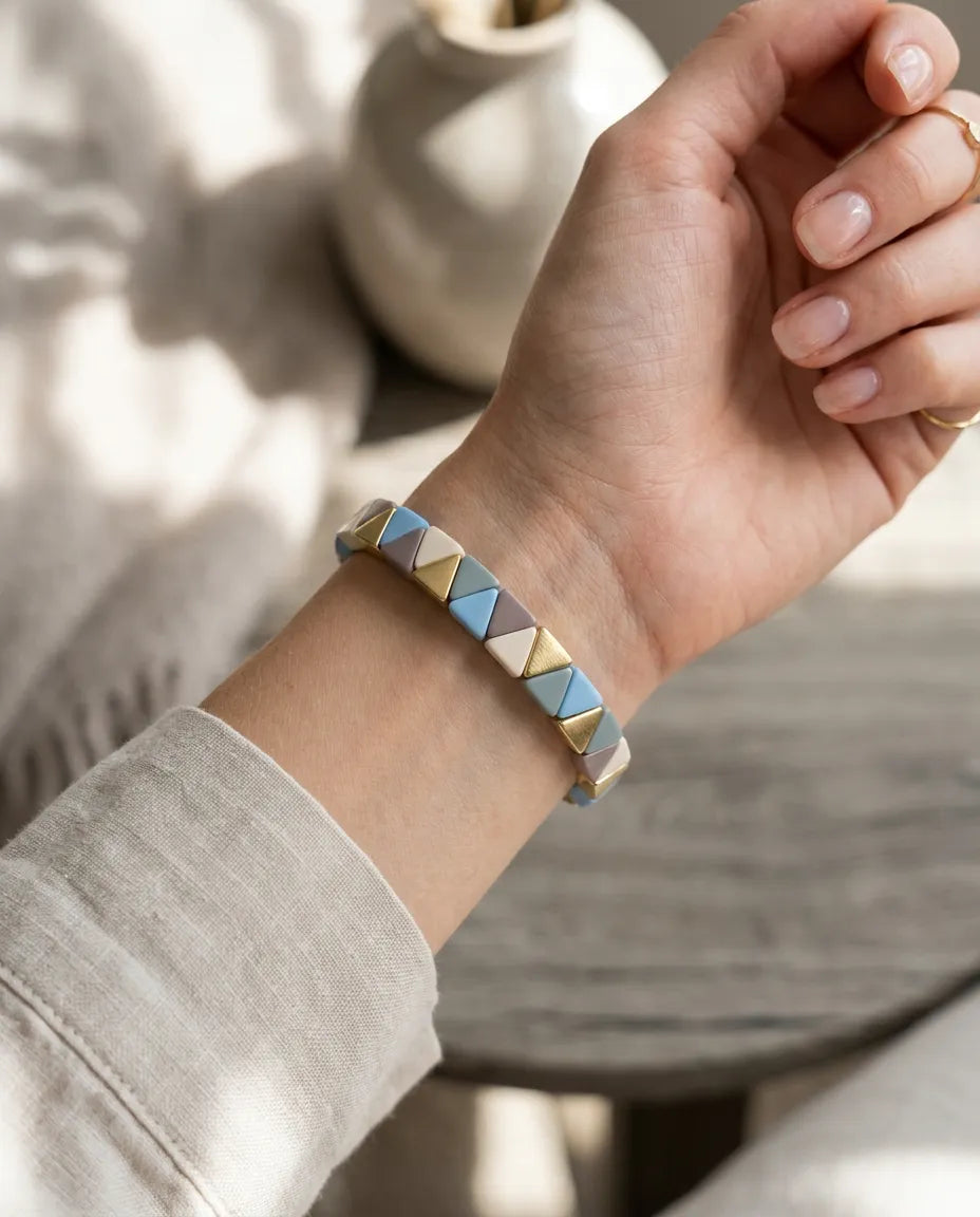 Geometric Ceramic Bangle