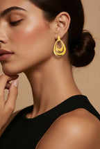 Double Layer Teardrop Hoops