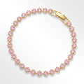 Rose Quartz Tennis Bracelet