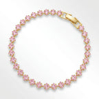 Rose Quartz Tennis Bracelet
