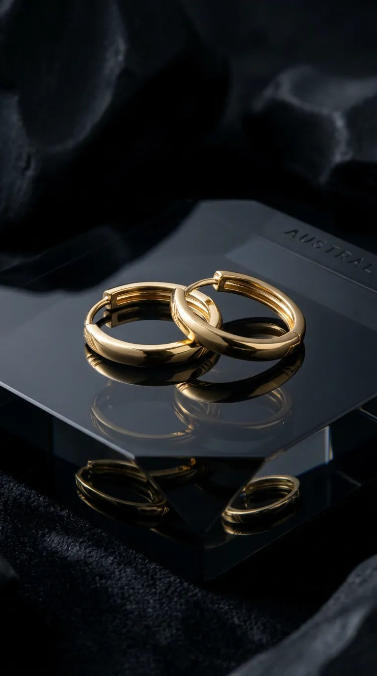 Classic Sleek Huggie Hoops
