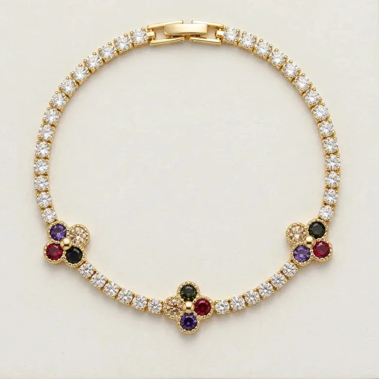 Station Flower Silk Chain