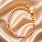 Rose Quartz Tennis Bracelet