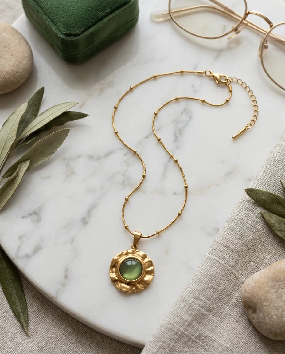 Vintage Sunburst Medallion Chain
