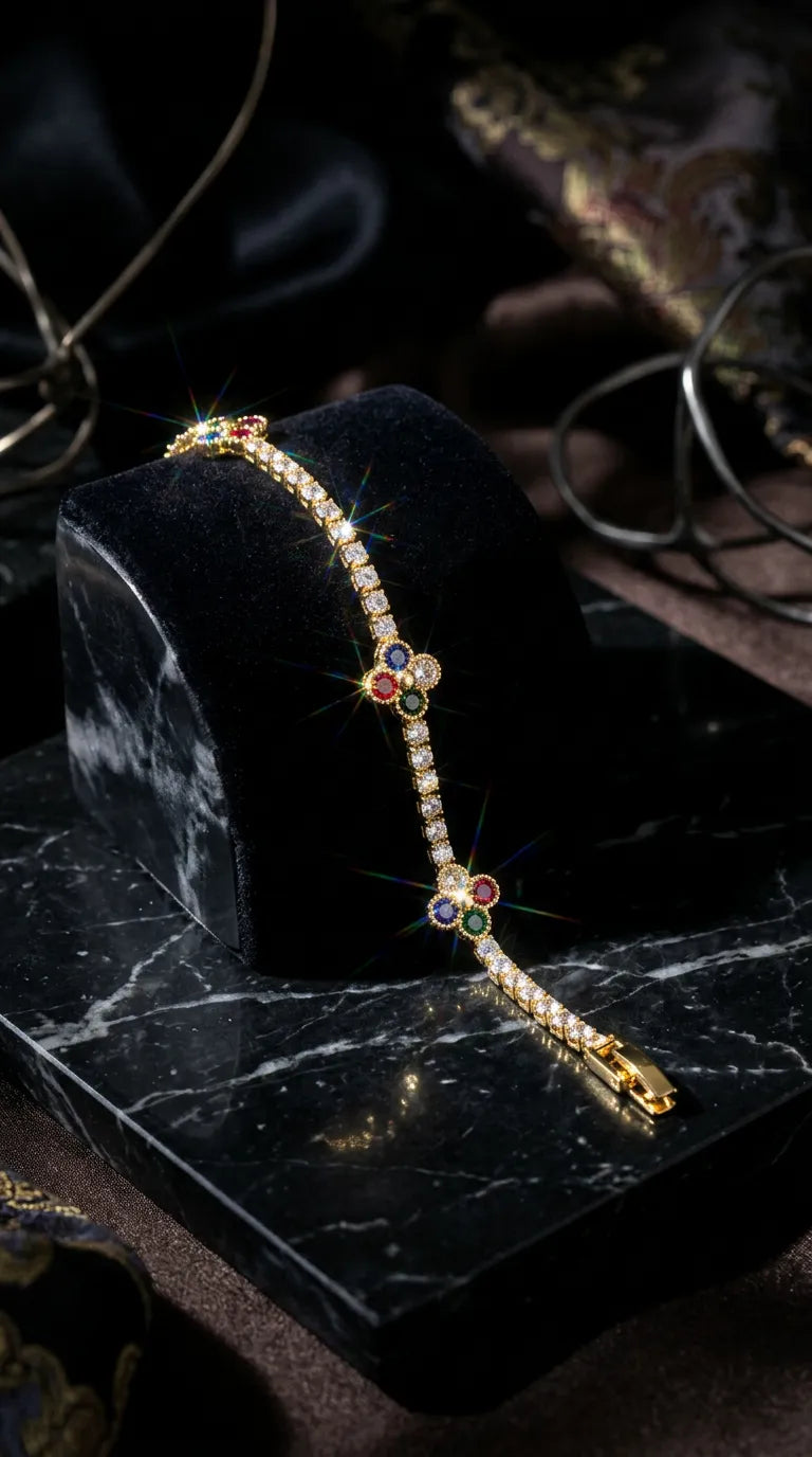 Station Flower Silk Chain