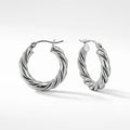Twisted Rope Textured Hoops