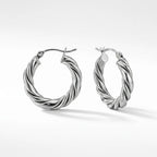 Twisted Rope Textured Hoops