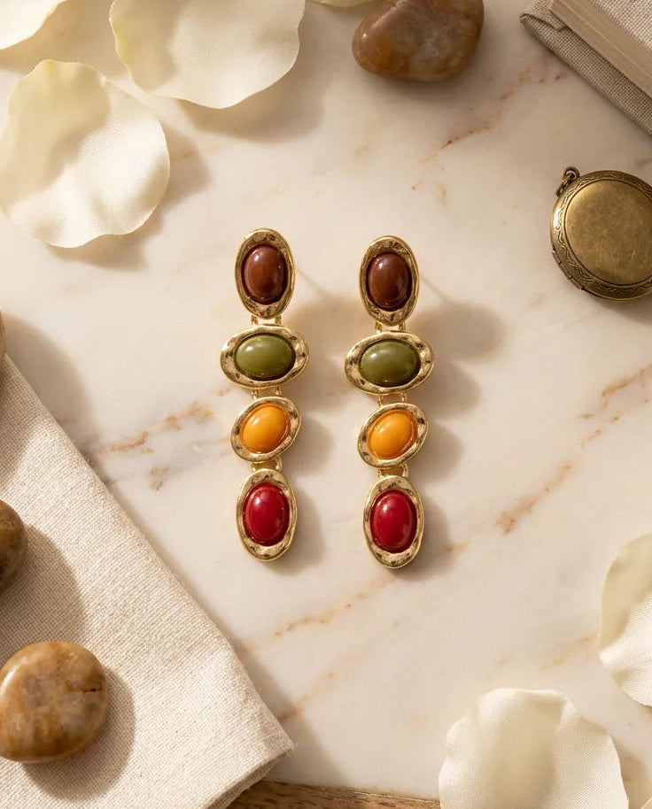 Multi-Tier Earth Gemstone Drops