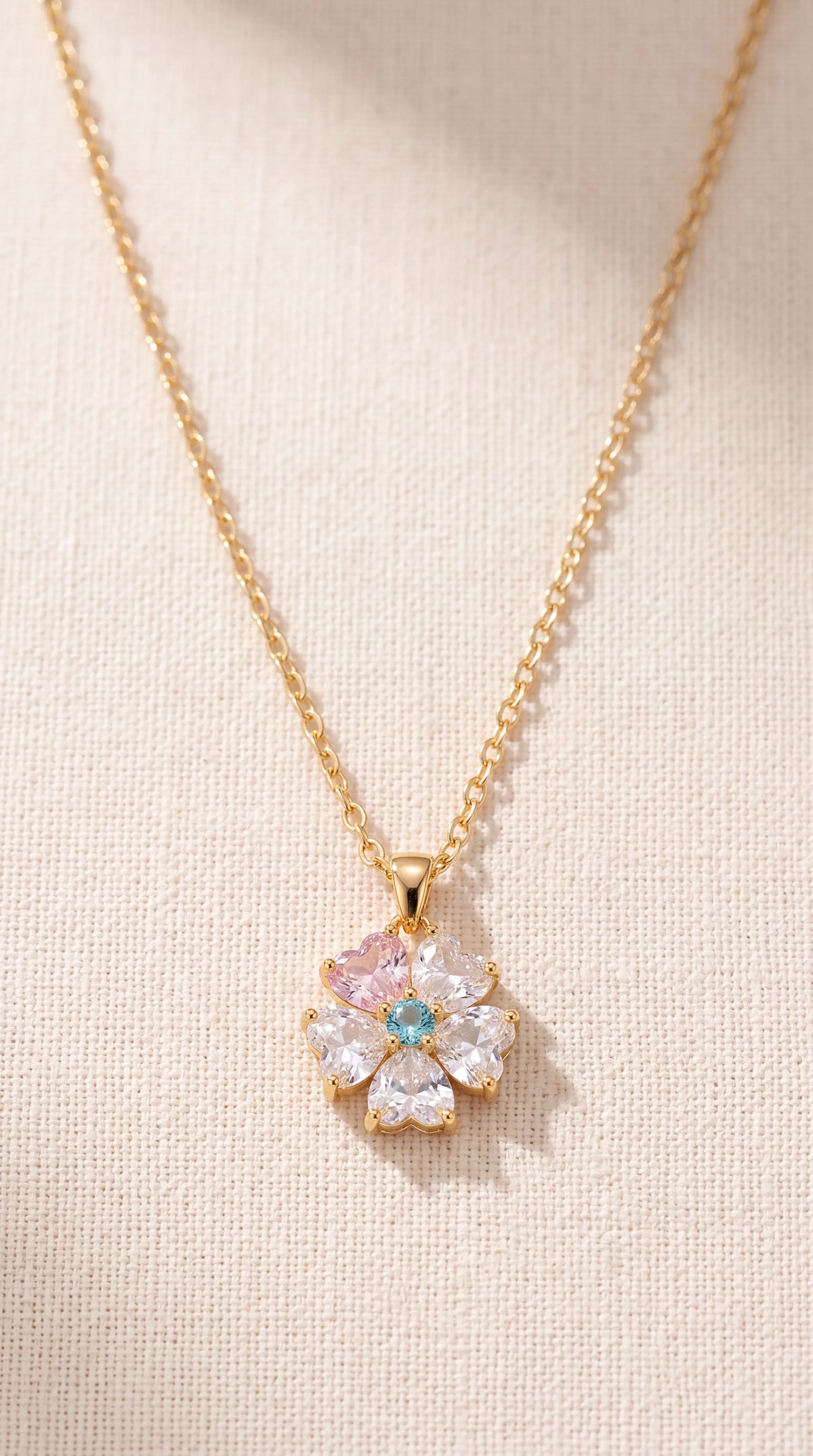 Aria Blush Blossom Pendant