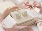 Filigree Pastel Leaf Earrings