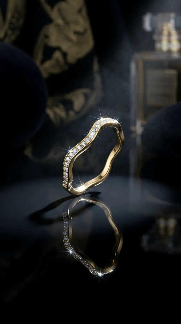 Sleek Shimmer Wave Band
