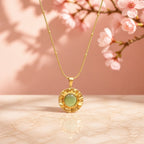 Vintage Sunburst Medallion Chain