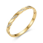 Twisted Pavé Rope Bangle