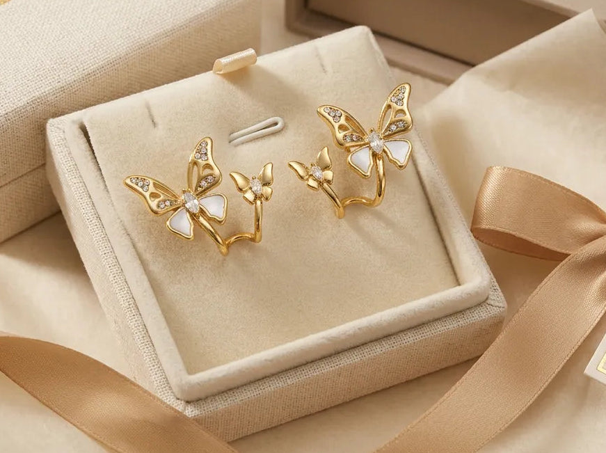 Mariposa Flight Crystal Studs