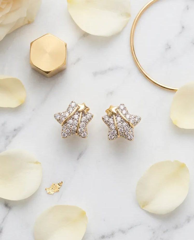 Aria Blush Blossom Studs