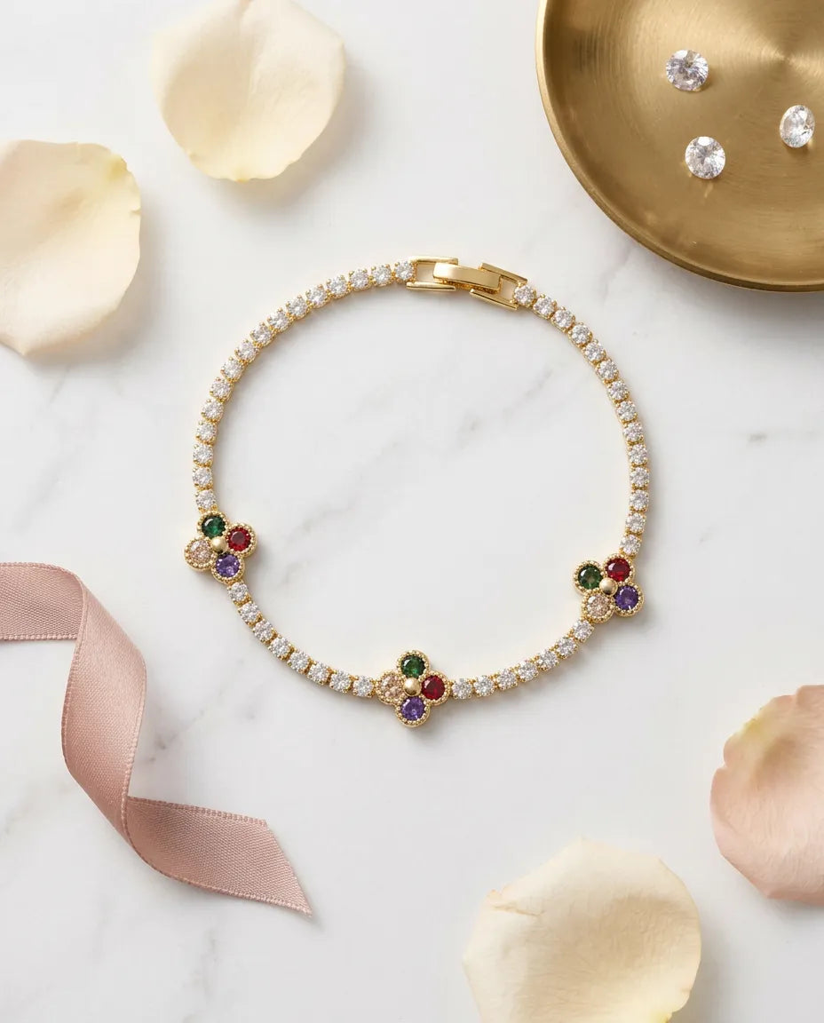 Station Flower Silk Chain