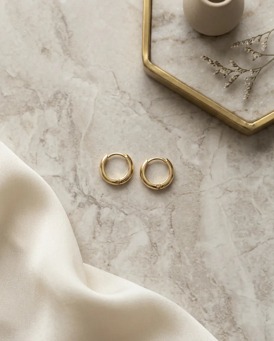 Polished Petite Hoop Earrings
