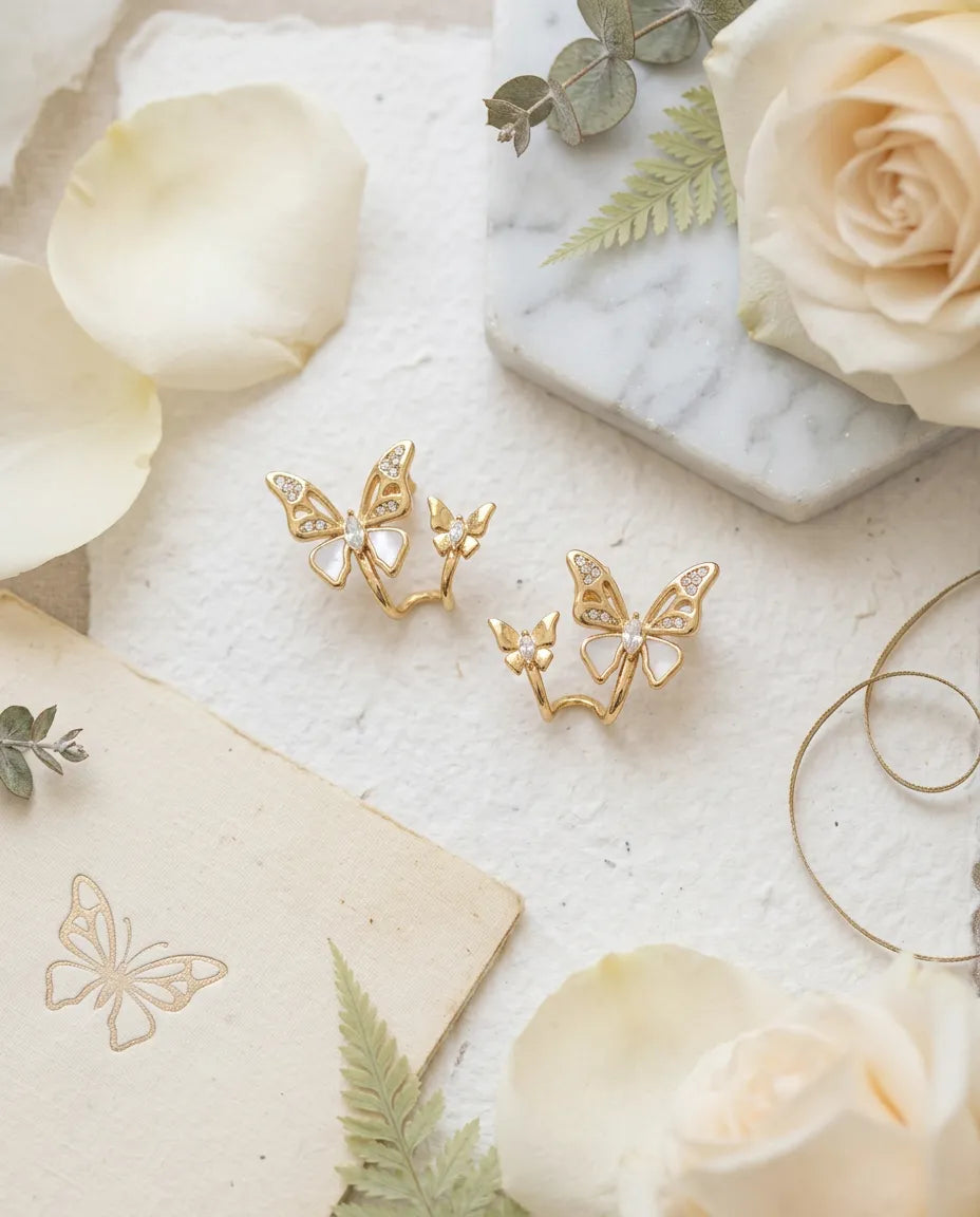 Mariposa Flight Crystal Studs