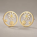 Dainty Daisy Pearl Studs