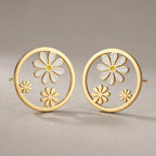 Dainty Daisy Pearl Studs