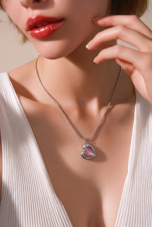 Amethyst Hued Gemstone Heart