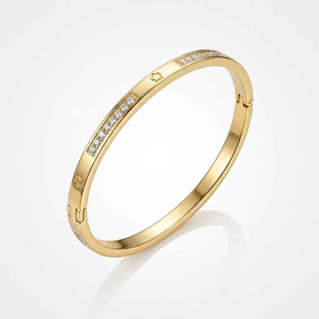 Modern Bar Hinged Bangle
