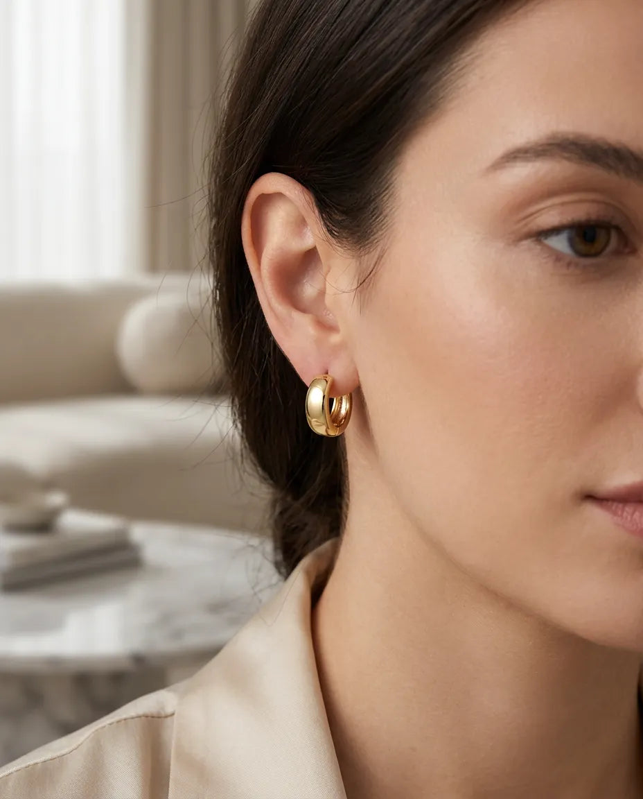 Chunky Aura Hoop Earrings