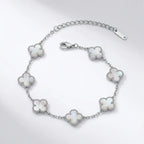 Monaco Shell Multi Clover Bangle