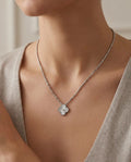 Petite Crystal Clover Pendant