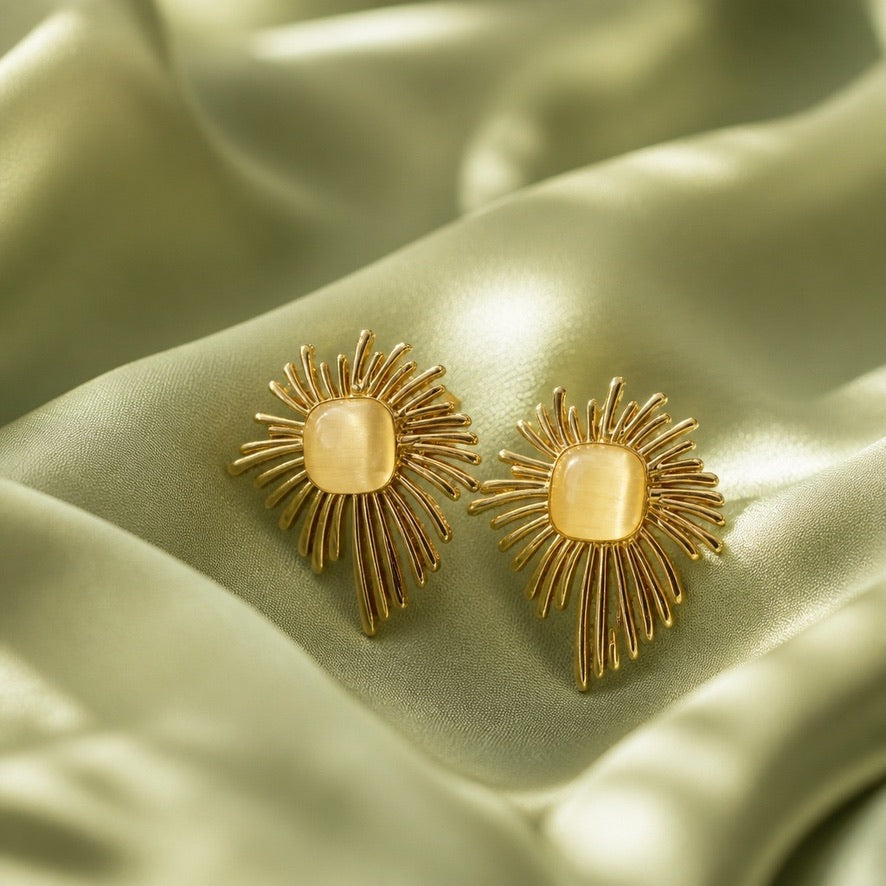 Radiant Sunburst Statement Studs