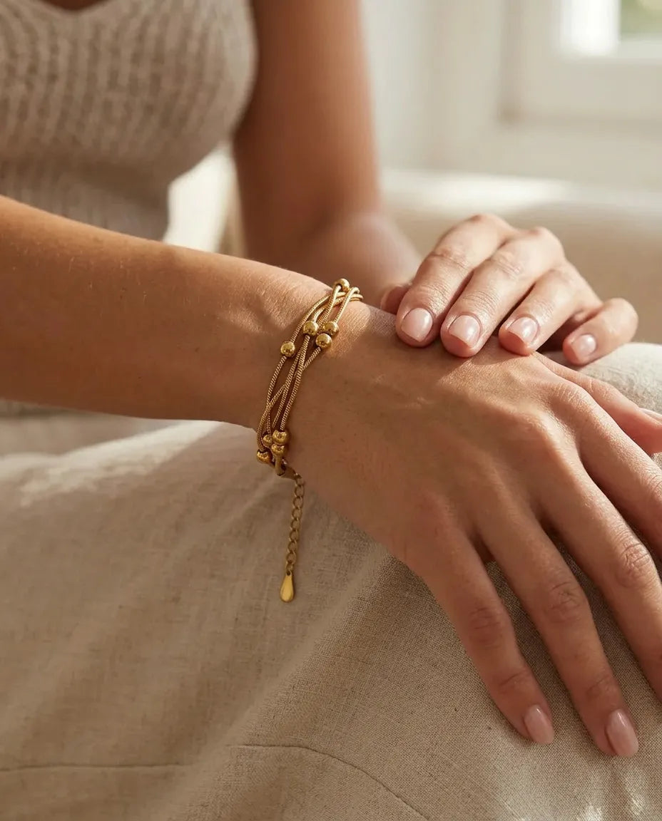 Intertwined Triple Link Bracelet
