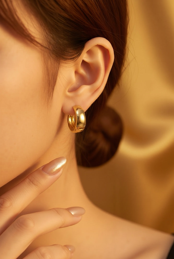 Chunky Aura Hoop Earrings
