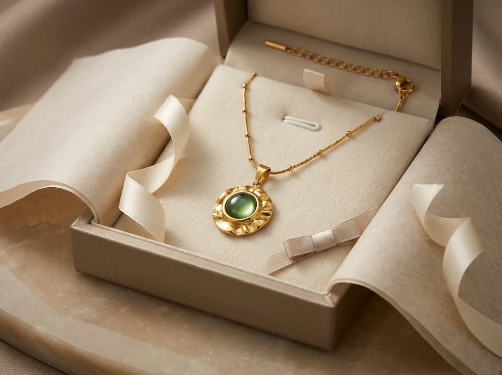 Vintage Sunburst Medallion Chain