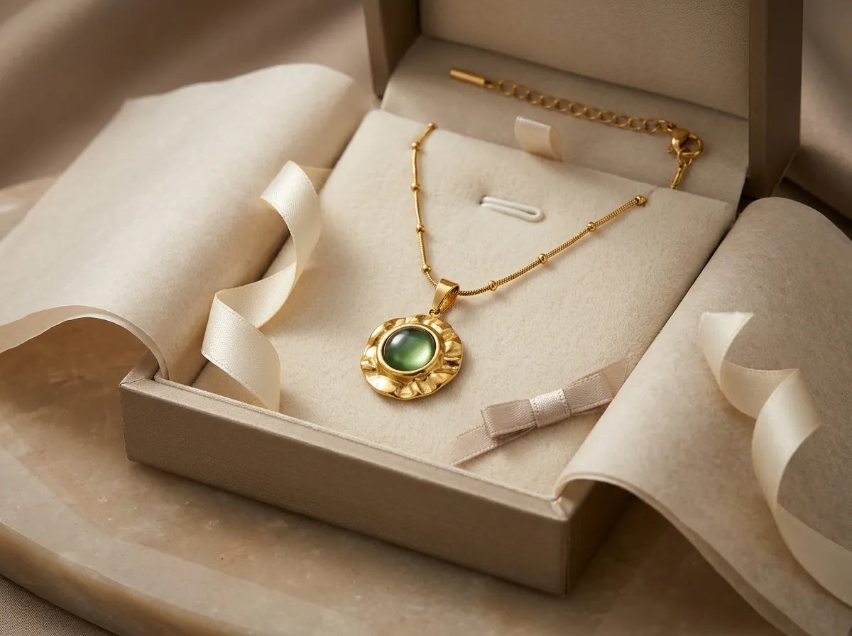 Vintage Sunburst Medallion Chain