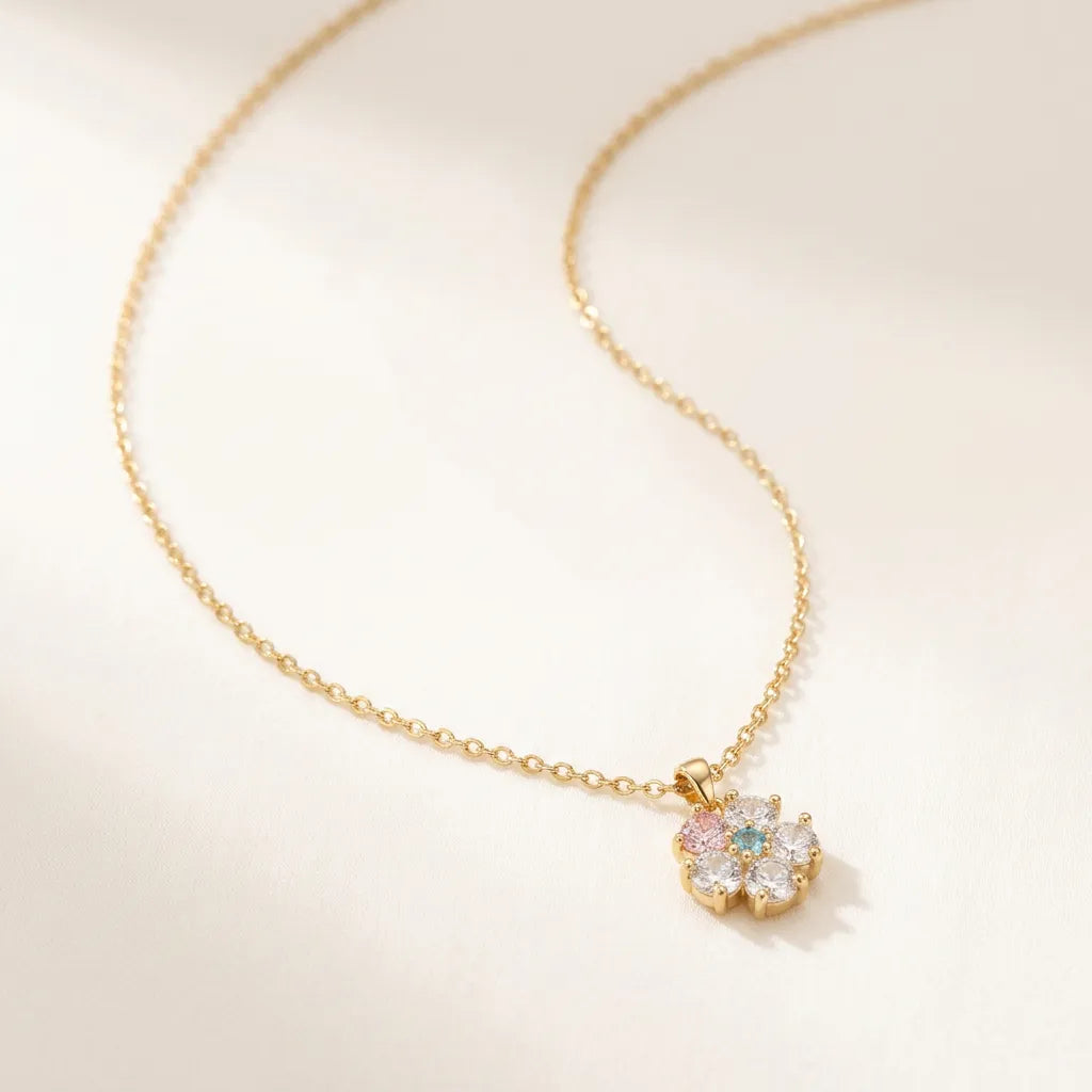Aria Blush Blossom Pendant